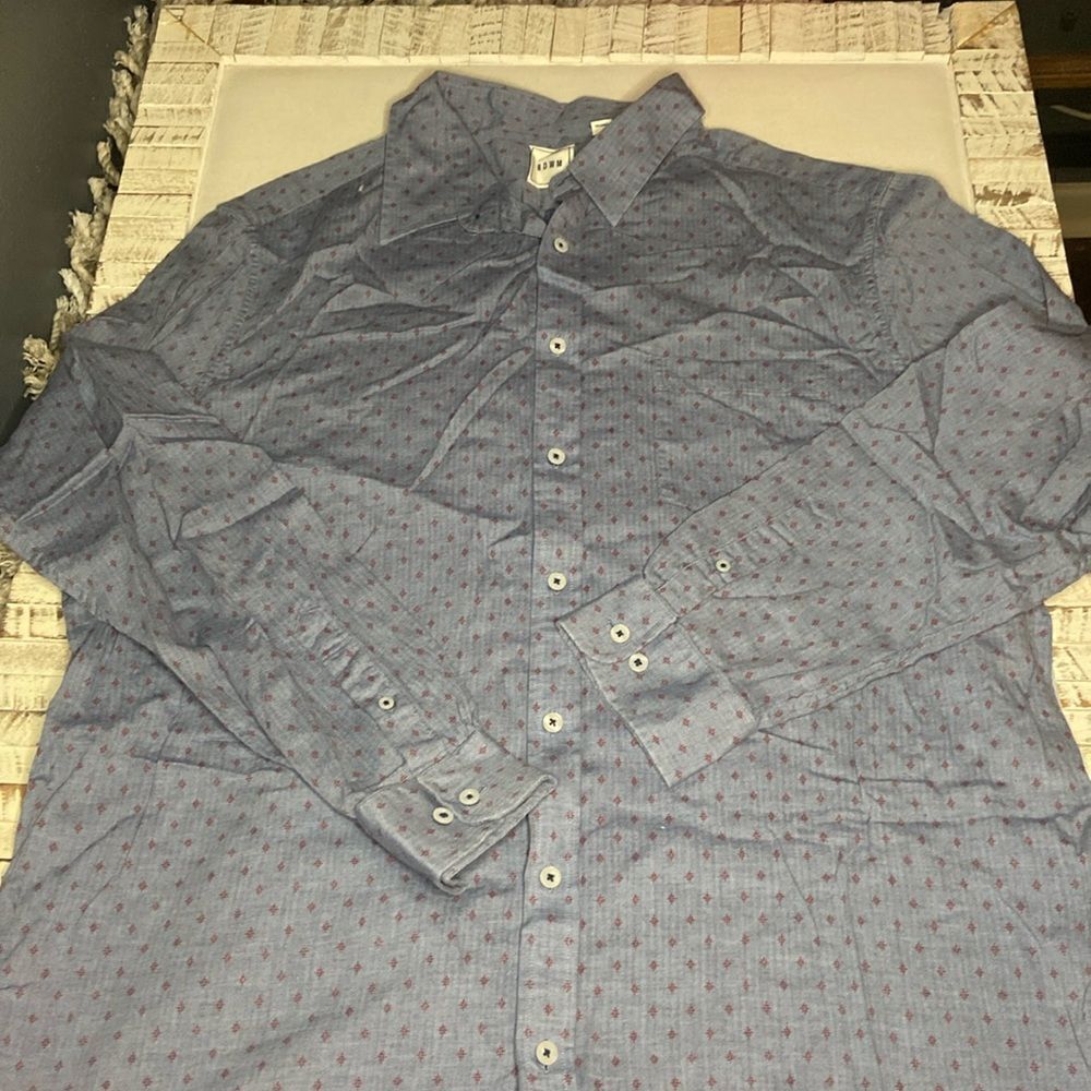 Men’s long sleeve button down shirt 2XT ROWM